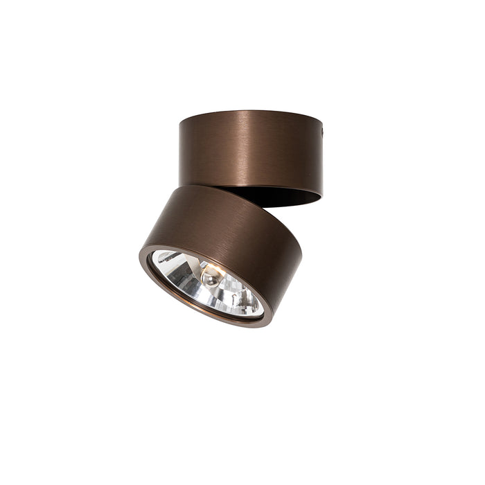 QAZQA Moderne spot donkerbrons rond verstelbaar - Go Nine