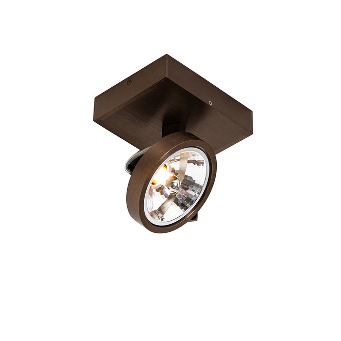 QAZQA Design spot donkerbrons draai en kantelbaar - Go