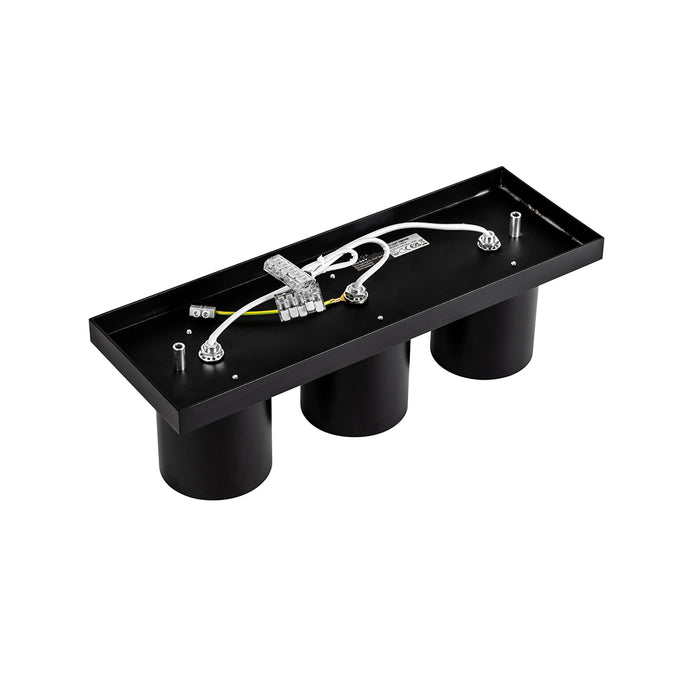 QAZQA Moderne plafondspot zwart 3-lichts - Tubo