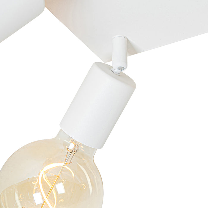 QAZQA Moderne spot wit vierkant 4-lichts - Facil