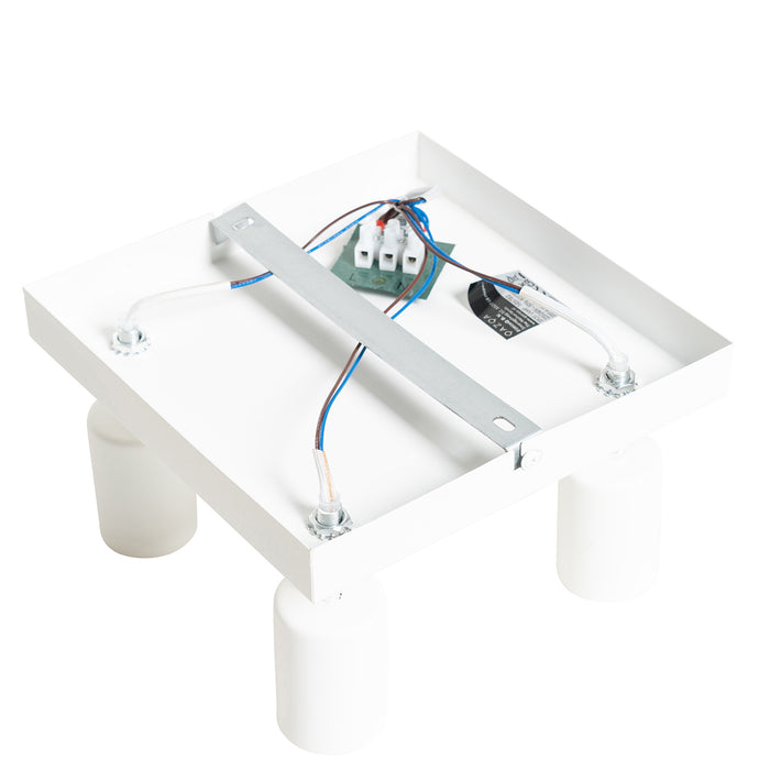 QAZQA Moderne spot wit vierkant 4-lichts - Facil