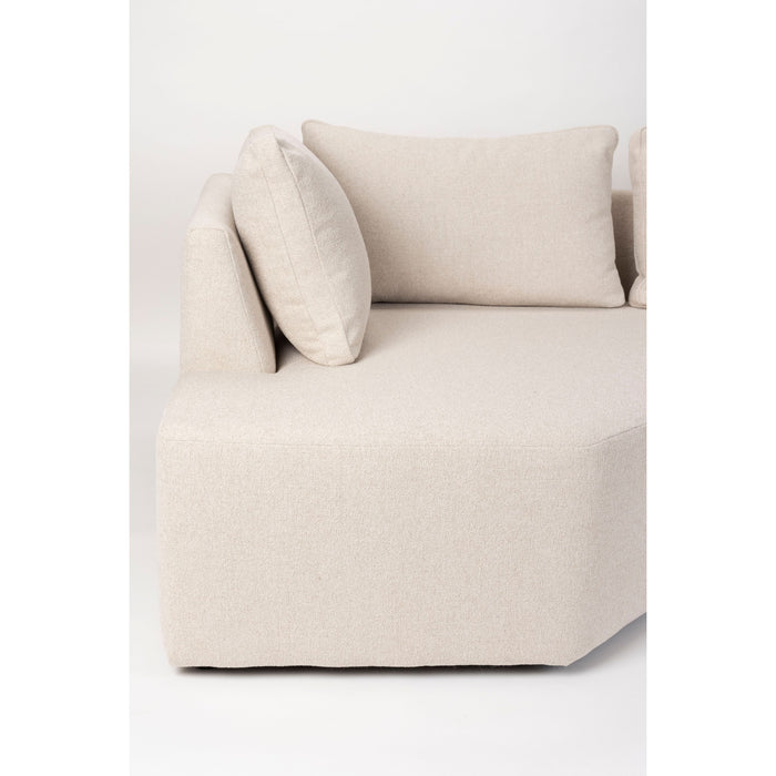 Zuiver Prosper Hoekbank Rechts Sand| Off-white - Crème