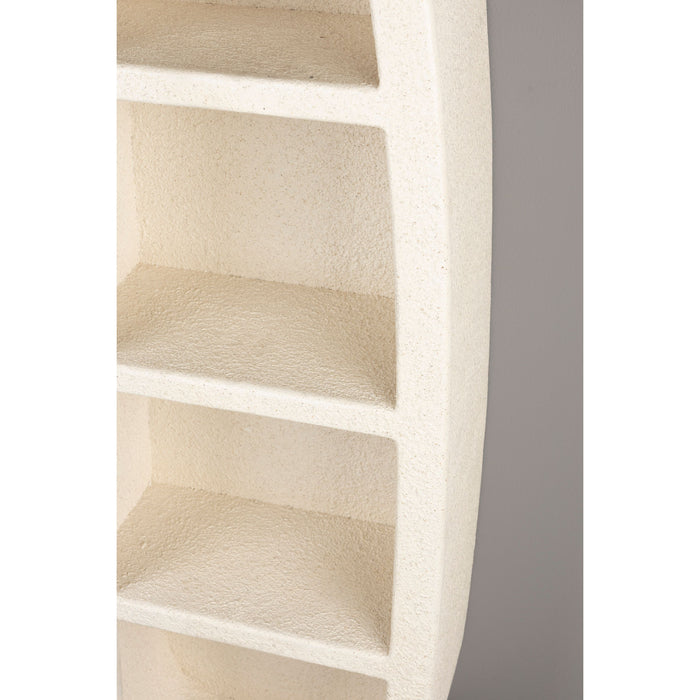 Dutchbone Veda Wandkast - Gerecycled Marmer - Beige - 3 Planken
