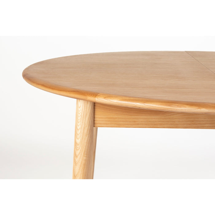 Zuiver Twist Uitschuifbare Eettafel Rond 120|160 cm Eikenhot - Beige