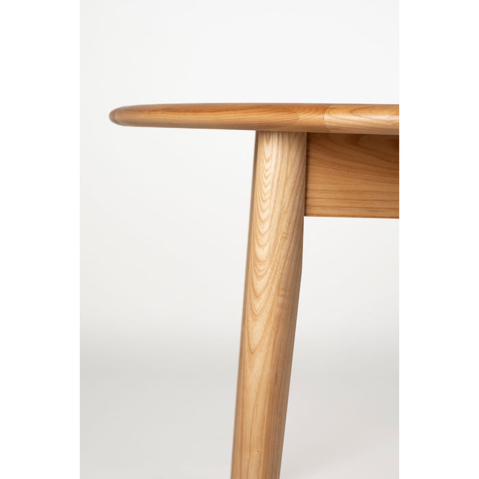 Zuiver Twist Uitschuifbare Eettafel Rond 120|160 cm Eikenhot - Beige