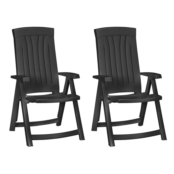 Keter Tuinstoelen Corsica 2 st verstelbaar grijs