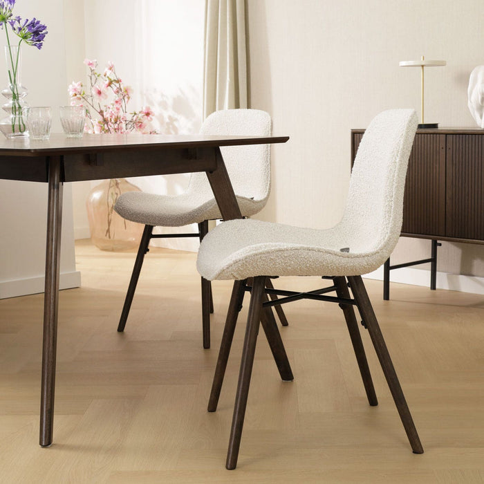 Nolon Nena-Fé Eetkamerstoel Teddy - Stof - Walnoot Poten