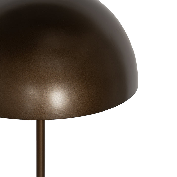 QAZQA Buiten vloerlamp mushroom donkerbrons oplaadbaar - Keira