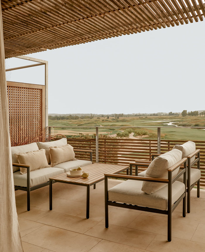 Kave Home - Gordijn Malavella 100% linnen beige 140 x 270 cm