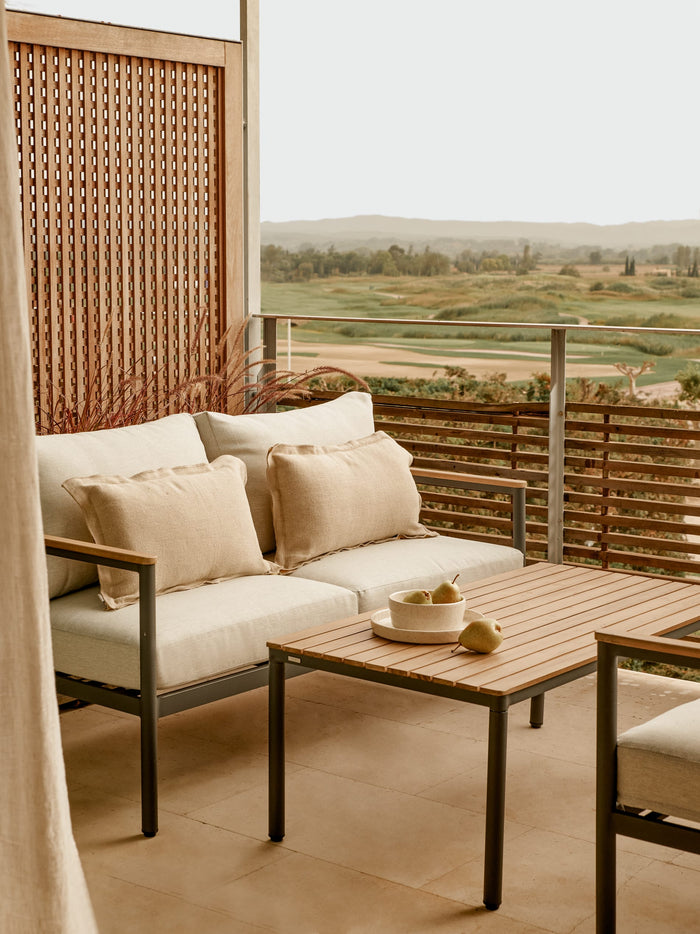 Kave Home - Gordijn Malavella 100% linnen beige 140 x 270 cm