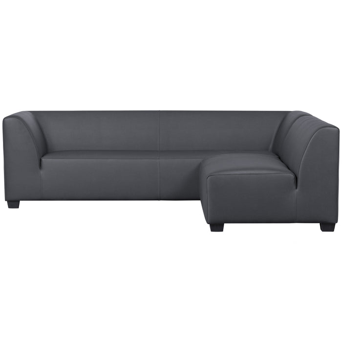 vtwonen Hollandia Hoekbank Buiten - PVC - Grijs - 74x230x85