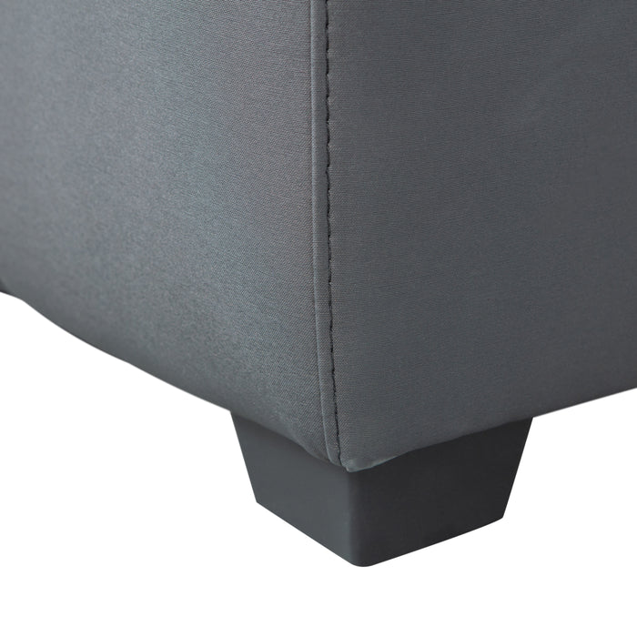 vtwonen Hollandia Hoekbank Buiten - PVC - Grijs - 74x230x85
