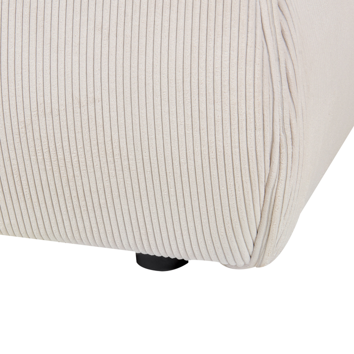 Beliani-VINAY-Tweepersoonsbed-Lichtbeige-160 x 200 cm-Corduroy