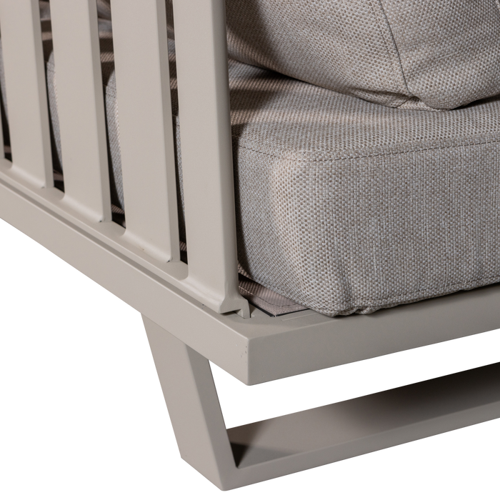 WOOOD Bear 3-Zits Tuinbank - Aluminium - Zand - All Weather -80x210x87