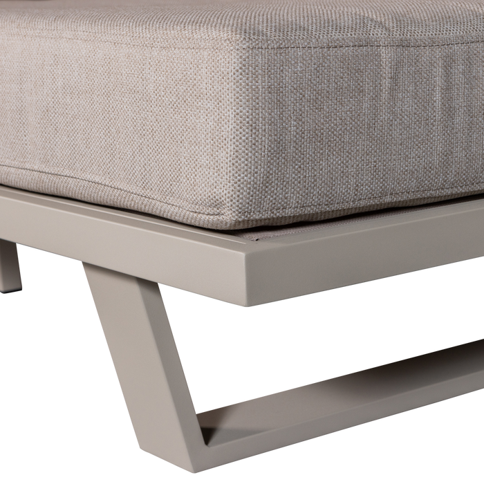 WOOOD Bear 3-Zits Tuinbank - Aluminium - Zand - All Weather -80x210x87