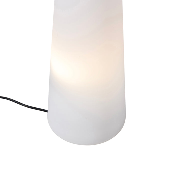QAZQA Design buiten vloerlamp mushroom wit IP44 - Katrijn