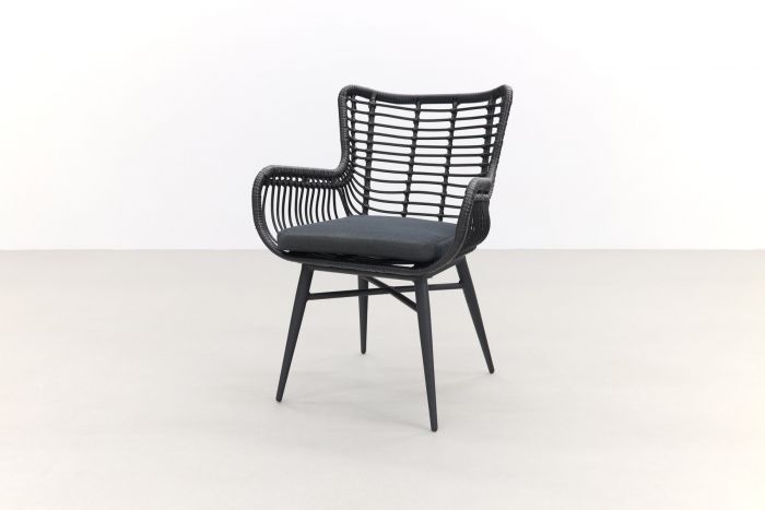 Garden Impressions Edison 148 cm. - ronde tuinset | Jasmine black