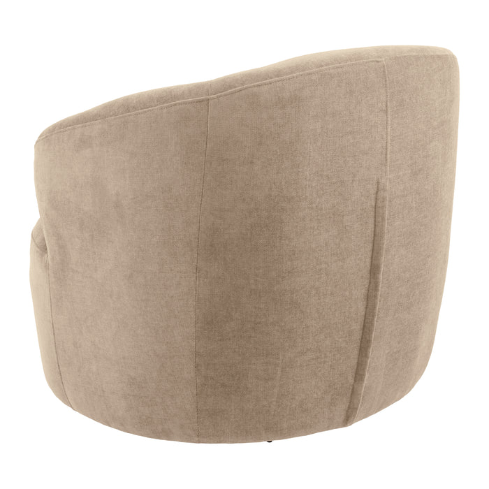 by fonQ Hug Draaibare Fauteuil - Chenille - Cappuccino