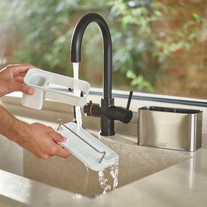 Joseph Joseph Surface RVS Gootsteenorganiser - Light Stone