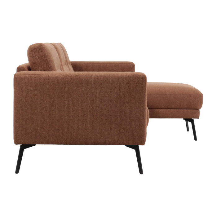 by fonQ Lewis Hoekbank met Chaise Longue Rechts - Nougat