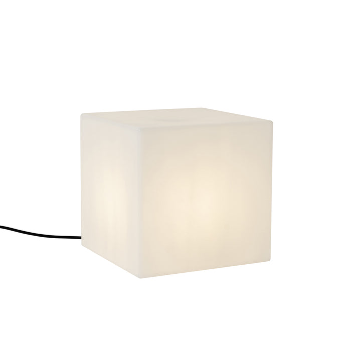 QAZQA Moderne buitenlamp wit 30 cm vierkant IP44 - Nura