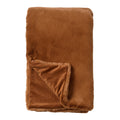 Dutch Decor plaid ZINZI - 140x180 cm Tobacco Brown