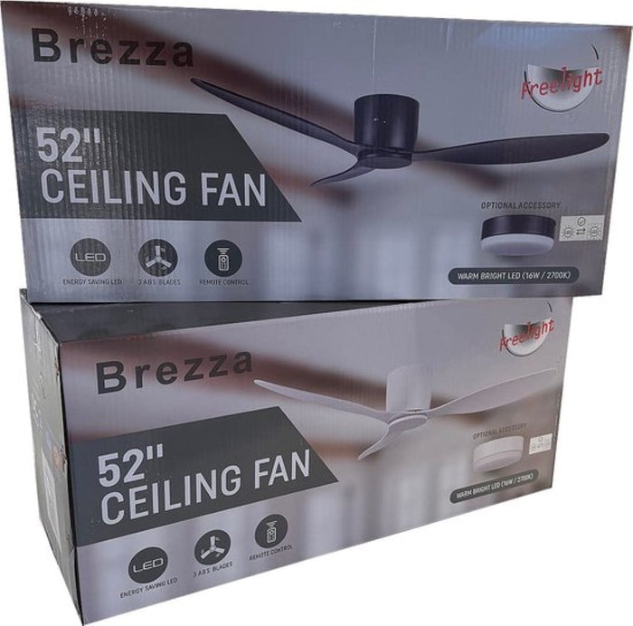 Freelight Plafondventilator Brezza Ø 132 cm met verlichting wit