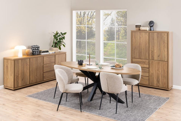 Giga Living - Eetkamerstoel Santiago Beige - Set van 2