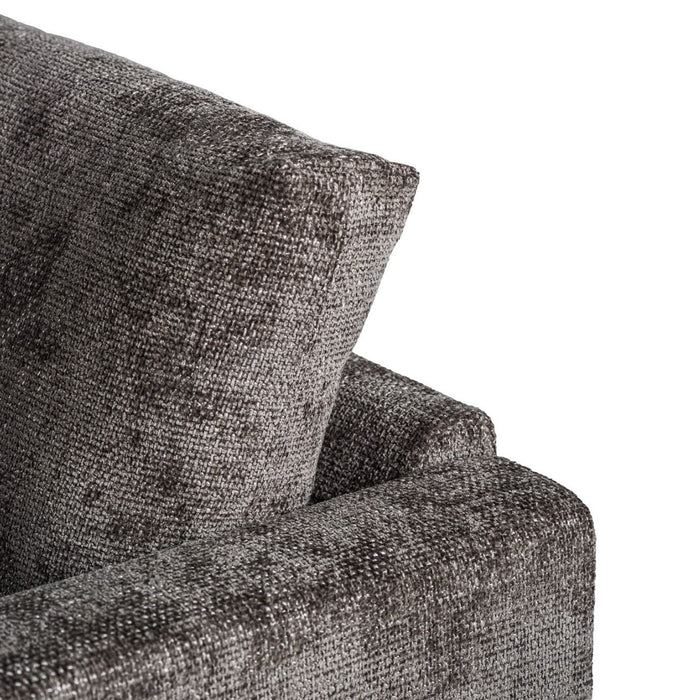 Vurna Marissa 3-zits hoekbank links stof - antraciet