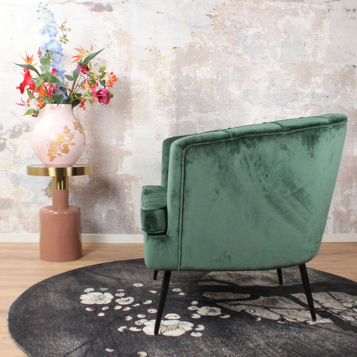 DS4U - Norah fauteuil velvet donkergroen