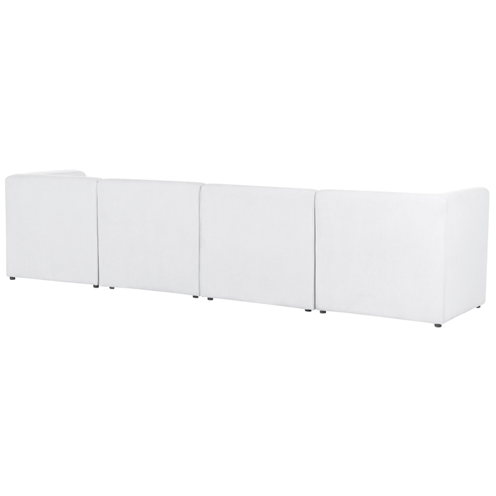 Beliani - LEMVIG - Vierzitsbank - Gebroken wit - Corduroy