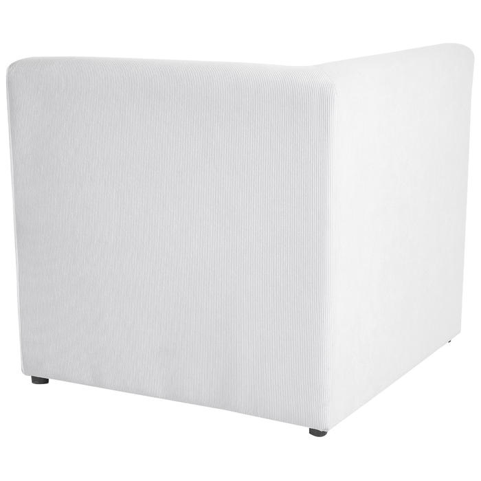 Beliani - LEMVIG - Vierzitsbank - Gebroken wit - Corduroy