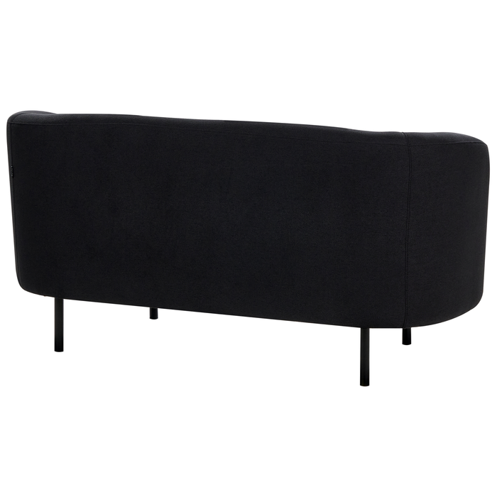 Beliani - LOEN - Tweezitsbank - Zwart - Polyester