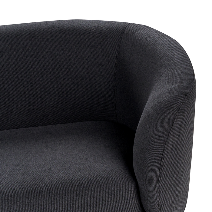 Beliani - LOEN - Tweezitsbank - Zwart - Polyester