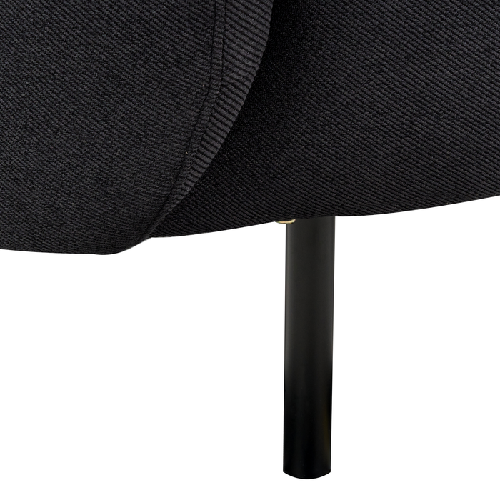 Beliani - LOEN - Tweezitsbank - Zwart - Polyester