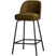 WOOOD Vogue Barkruk H 89 cm - Polyester - Brass