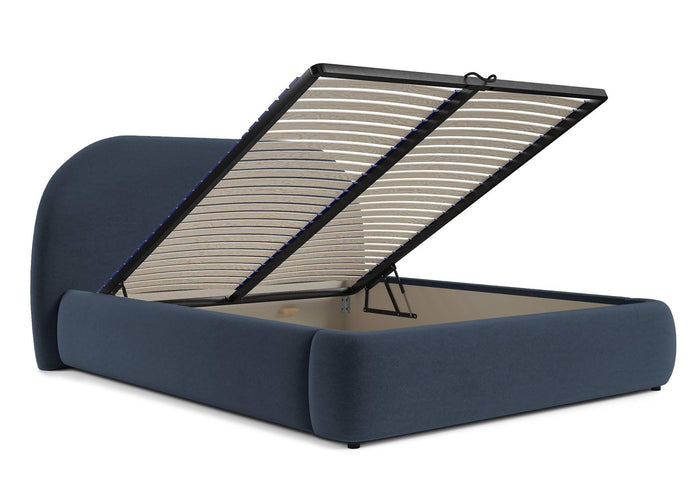 NADUVI Collection Philipa Bedframe - 160 x 200 cm - Fluweel - Blauw