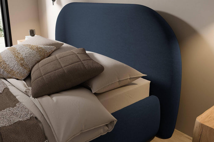 NADUVI Collection Philipa Bedframe - 160 x 200 cm - Fluweel - Blauw