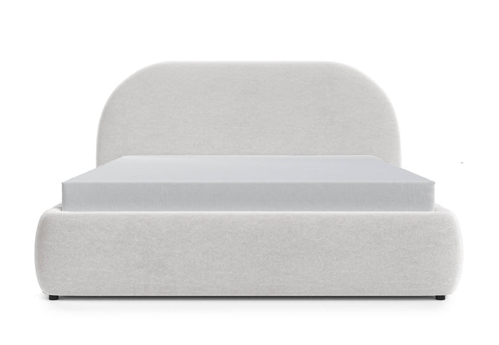 NADUVI Collection Philipa Bedframe - 160 x 200 cm - Fluweel - Lichtgrijs