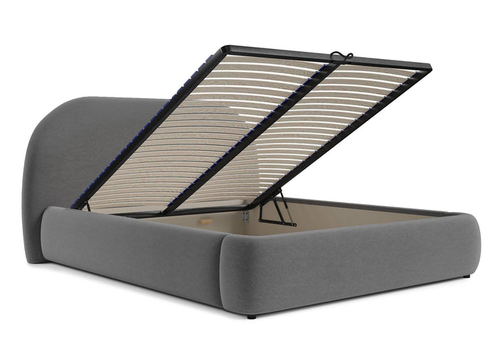 NADUVI Collection Philipa Bedframe - 160 x 200 cm - Fluweel - Donkergrijs