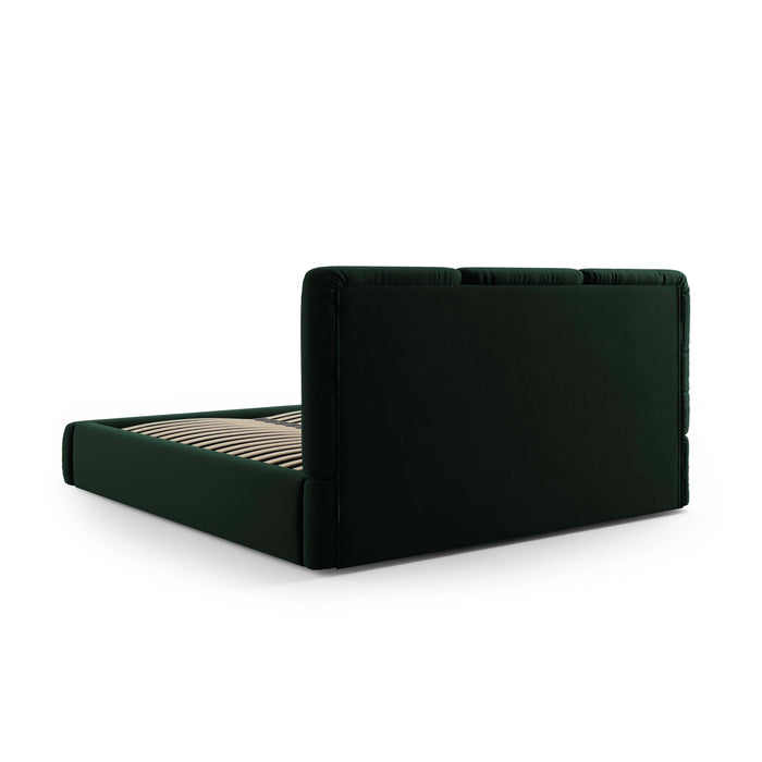 Windsor & Co Horizon Bedframe met Opbergvak - 180 x 200 cm - Fluweel - Flessengroen
