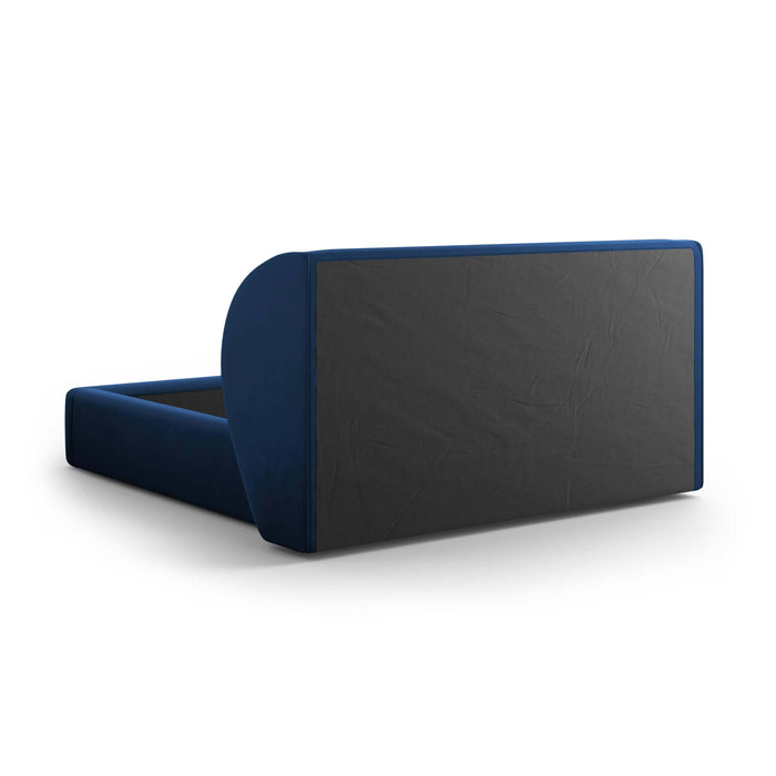 Micadoni Bedframe Miley met Opbergruimte - 140 x 200 cm - Fluweel - Koningsblauw