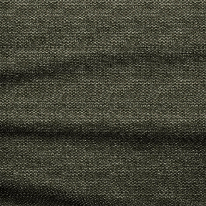 4-zits slaapbank in walnoten kast met olijfgroene geweven stof