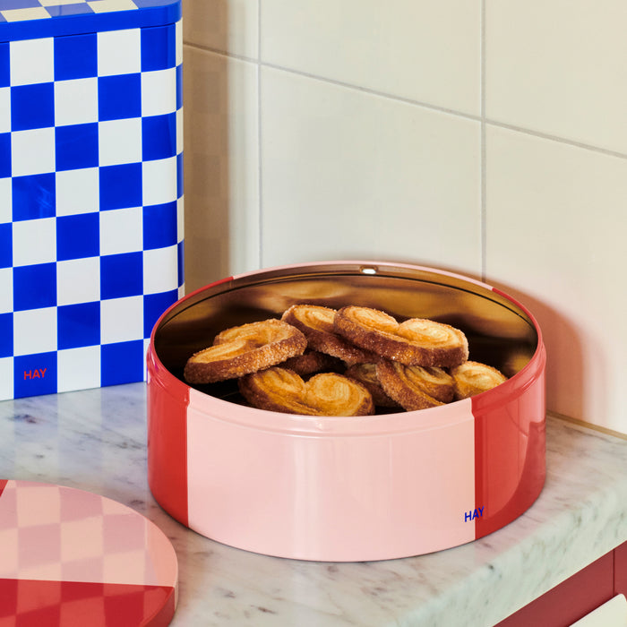 HAY Tin Voorraadblik Round - Red / Soft Pink