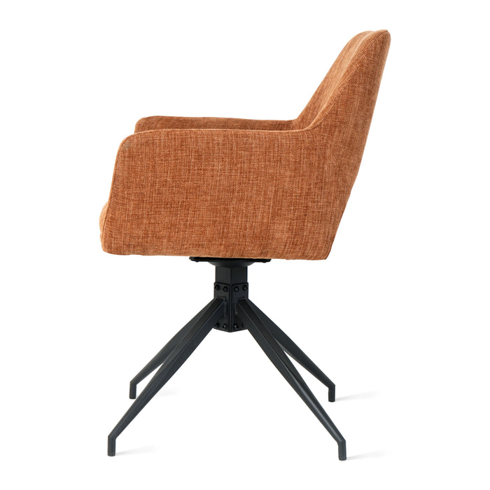 by fonQ Twist Eetkamerstoel - Linnen - Roest