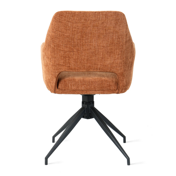 by fonQ Twist Eetkamerstoel - Linnen - Roest