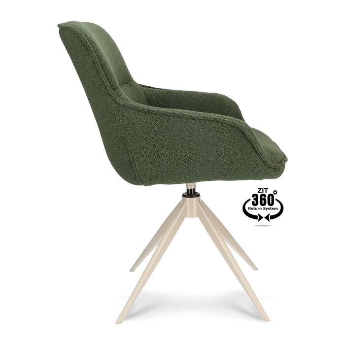 by fonQ Bear Eetkamerstoel - Groen