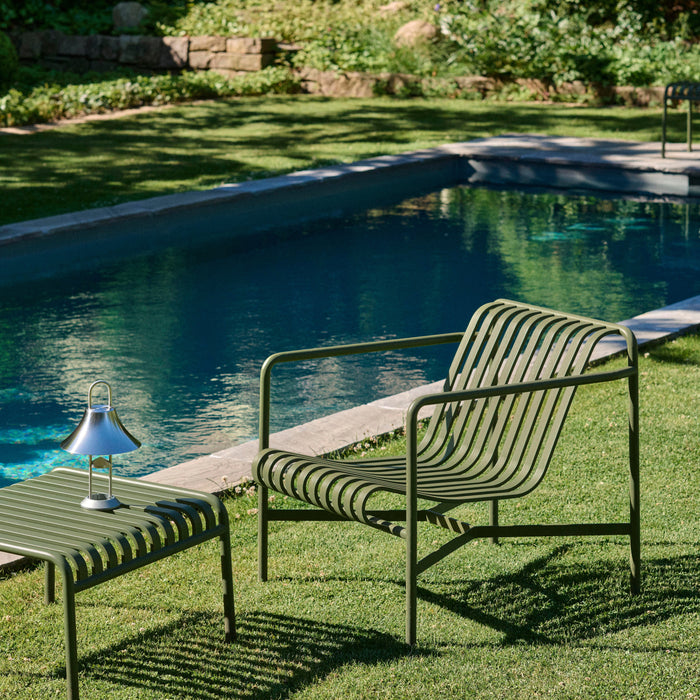 HAY Palissade Lounge Chair Low - Olijfgroen