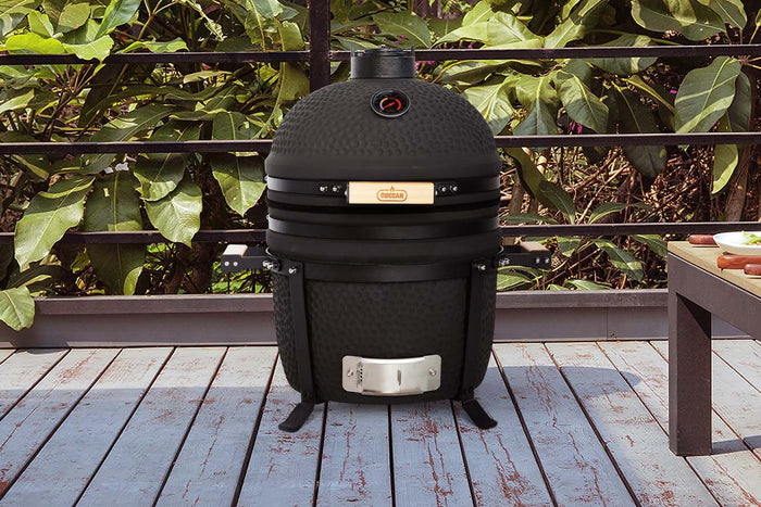Buccan BBQ - Kamado barbecue - Table Grill 15" - Zwart