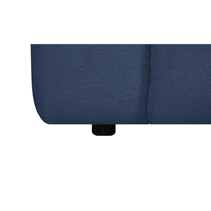 by fonQ Mush Hocker - Chenille - Blauw